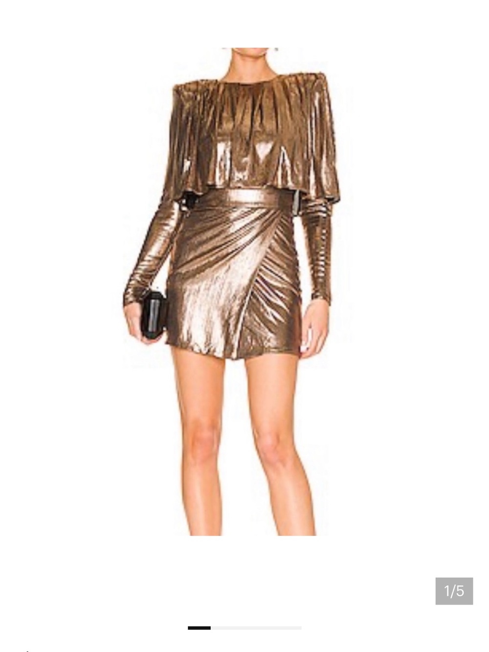 Zhivago Burn this disco metallic gold Dress.